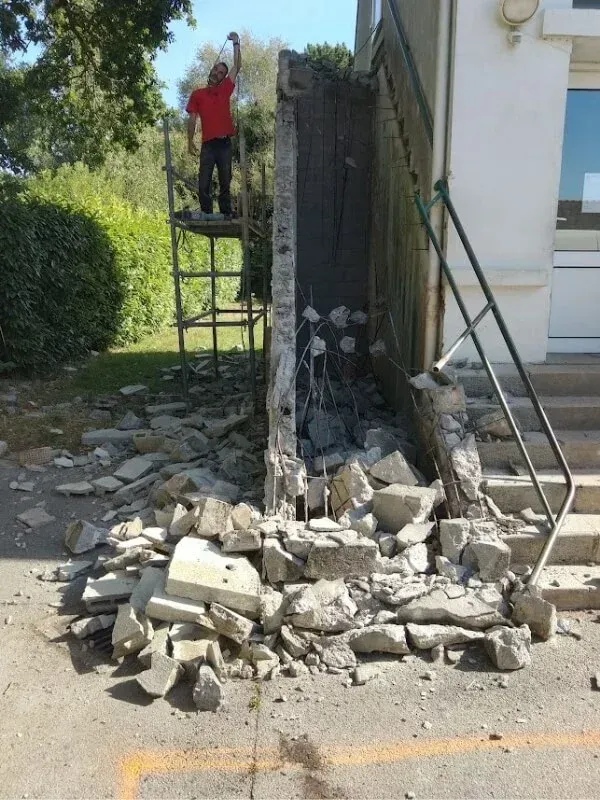 Rénovation d'un mur