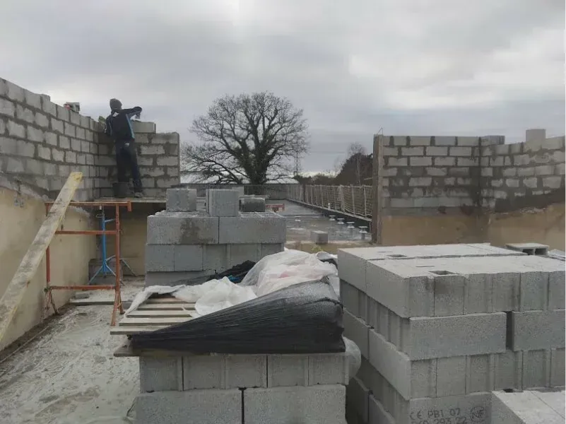 Installation d'un muret